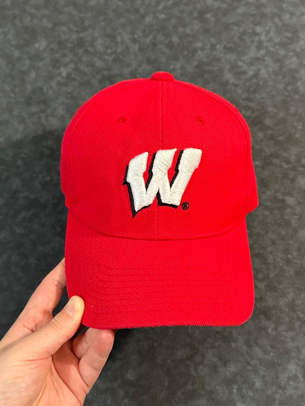 Vintage University of Wisconsin Badgers Team Spirit NCAA Snapback Hat